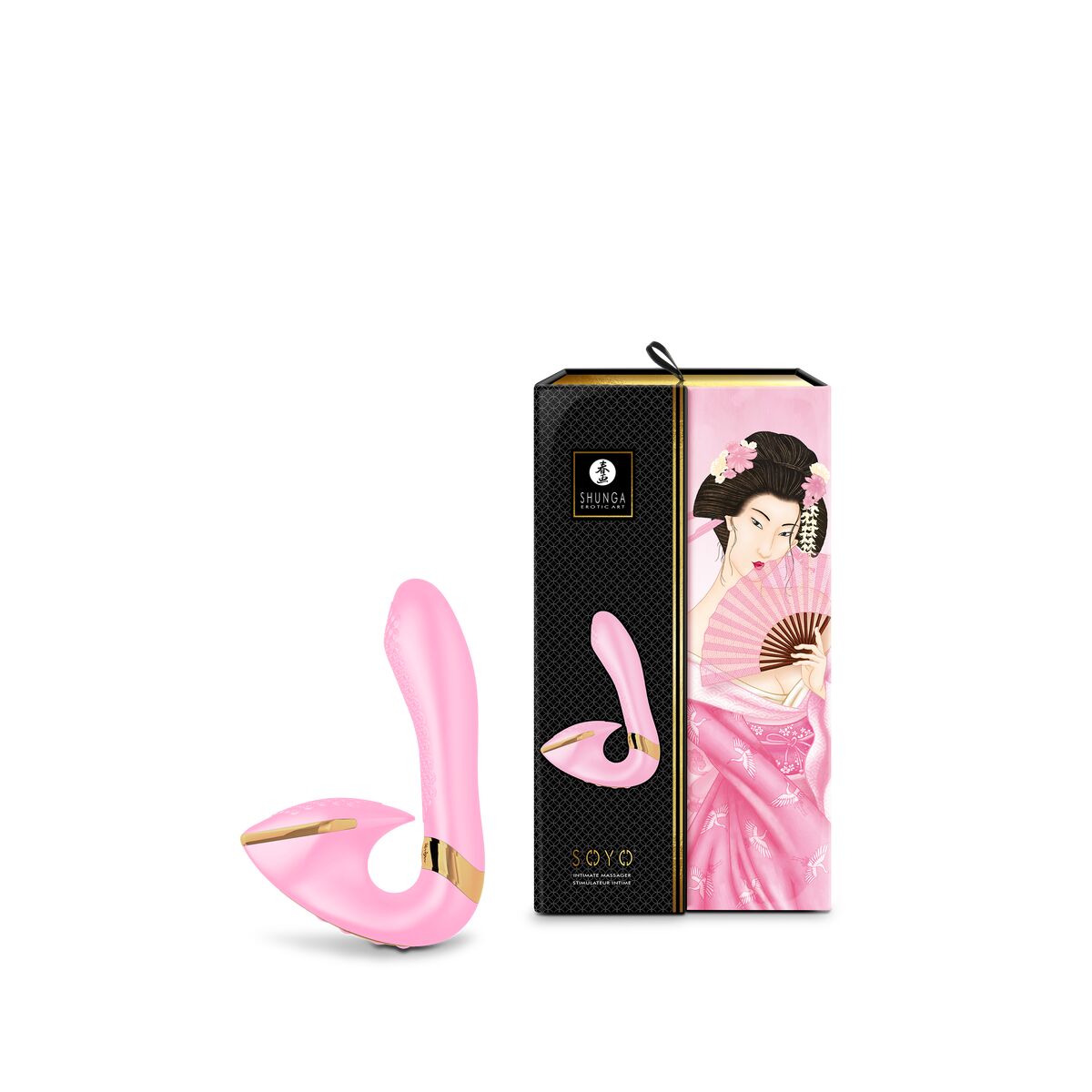 Dual Stimulationsvibrator Shunga Soyo Hellrosa